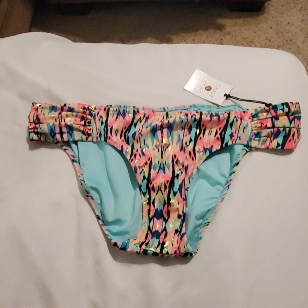 Shade & Shore neon multicolor bikini bottoms